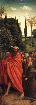  jan art - Le retable de Gand Adoration de l’agneau Les saints pèlerins Renaissance Jan van Eyck